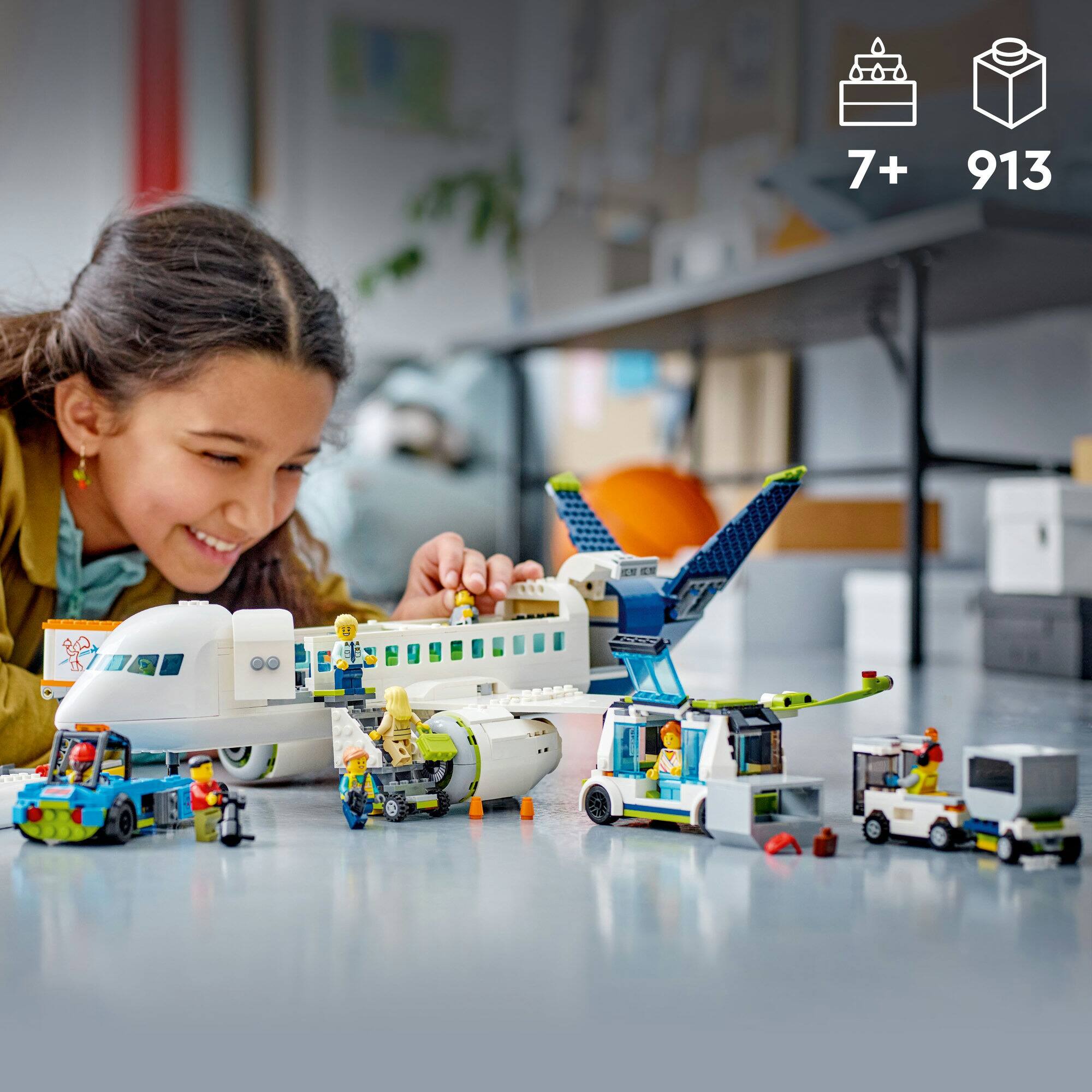 LEGO® City Passenger Airplane 60367 Building Toy Set (930 Pieces)